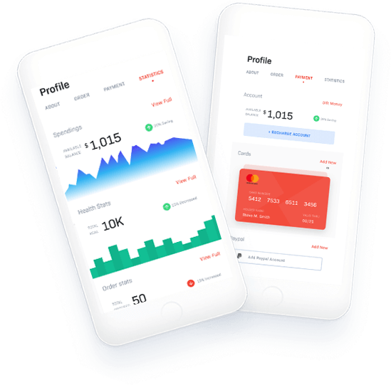 Main Mobile Banking UI
